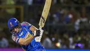 Jos Buttler scored his fifth consecutive fifty in IPL 2018 to take RR home against MI. Get highlights of Mumbai Indians vs Rajasthan Royals, IPL 2018 here.(PTI) Jos Buttler scored his fifth consecutive fifty in IPL 2018 to take RR home against MI. Get highlights of Mumbai Indians vs Rajasthan Royals, IPL 2018 here.(PTI)