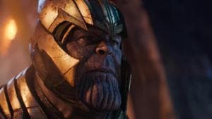 Josh Brolin as Thanos in a still from Avengers: Infinity War. Josh Brolin as Thanos in a still from Avengers: Infinity War.
