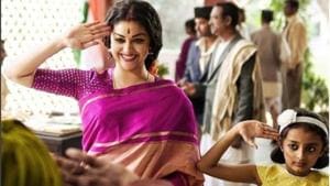 Keerthy Suresh in a still from a just-released Mahanati. Keerthy Suresh in a still from a just-released Mahanati.