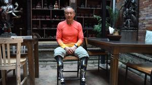 Xia Boyu’s dream of summiting the Everest was nearly thwarted by the Nepal government, which last year banned double amputee and blind climbers from summiting its mountains.(AFP/File Photo) Xia Boyu’s dream of summiting the Everest was nearly thwarted by the Nepal government, which last year banned double amputee and blind climbers from summiting its mountains.(AFP/File Photo)