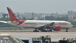 An Air India plane is seen parked on the tarmac at the Indira Gandhi International Airport in New Delhi.(AFP File Photo) An Air India plane is seen parked on the tarmac at the Indira Gandhi International Airport in New Delhi.(AFP File Photo)