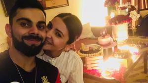 Virat Kohli and Anushka Sharma celebrate her birthday together.(Instagram) Virat Kohli and Anushka Sharma celebrate her birthday together.(Instagram)