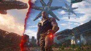 Thanos tells the Avengers the history of his planet, Titan. Thanos tells the Avengers the history of his planet, Titan.