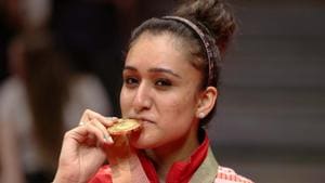 The great show by Indian table tennis players at the 2018 Commonwealth Games (CWG 2018) was largely made possible by Manika Batra, who ended up winning four medals, the most by an Indian in Gold Coast.(REUTERS) The great show by Indian table tennis players at the 2018 Commonwealth Games (CWG 2018) was largely made possible by Manika Batra, who ended up winning four medals, the most by an Indian in Gold Coast.(REUTERS)