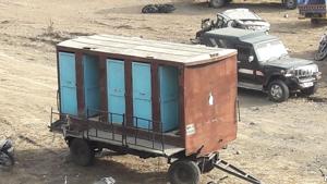 The toilet was installed in 2017 under the Swachh Bharat Abhiyan, an initiative of the central government.(HT PHOTO) The toilet was installed in 2017 under the Swachh Bharat Abhiyan, an initiative of the central government.(HT PHOTO)