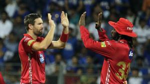 Mumbai Indians prevailed over Kings XI Punjab in an Indian Premier League (IPL) 2018 thriller on Wednesday.(AP) Mumbai Indians prevailed over Kings XI Punjab in an Indian Premier League (IPL) 2018 thriller on Wednesday.(AP)