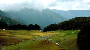 A view of Bashleu in Tirthan Valley in Great Himalayan National Park in Kullu district.(Birbal Sharma/HT) A view of Bashleu in Tirthan Valley in Great Himalayan National Park in Kullu district.(Birbal Sharma/HT)