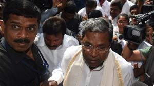 Siddaramaiah’s failure to bring the Congress back to power in Karnataka has put a question mark on the strategy of going into state elections with sitting chief ministers at the helm of the campaign.(Arijit Sen/HT Photo) Siddaramaiah’s failure to bring the Congress back to power in Karnataka has put a question mark on the strategy of going into state elections with sitting chief ministers at the helm of the campaign.(Arijit Sen/HT Photo)
