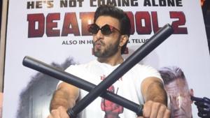 Actor Ranveer Singh at the special screening of Hollywood film Deadpool 2.(IANS) Actor Ranveer Singh at the special screening of Hollywood film Deadpool 2.(IANS)