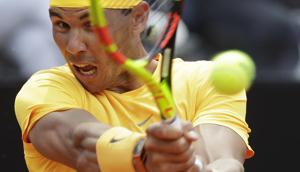 Rafael Nadal beat Italy's Fabio Fognini 4-6, 6-1, 6-2 in the quarterfinal.(AP) Rafael Nadal beat Italy's Fabio Fognini 4-6, 6-1, 6-2 in the quarterfinal.(AP)