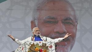 In the history of Indian politics, Modi enjoys a unique place and his personality has always sparked a debate. His political statements might have invited criticism from a certain section of society, but if you look at the politics of the last four years, he has managed to stay one step ahead(Waseem Andrabi.HT) In the history of Indian politics, Modi enjoys a unique place and his personality has always sparked a debate. His political statements might have invited criticism from a certain section of society, but if you look at the politics of the last four years, he has managed to stay one step ahead(Waseem Andrabi.HT)