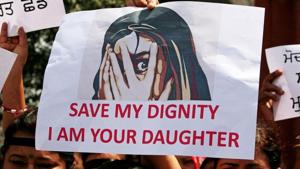 People protest demanding punishment against child rape.(Reuters File Photo) People protest demanding punishment against child rape.(Reuters File Photo)