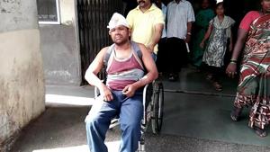 Babu Talar at Rukminibai Hospital in Kalyan on Friday.(RISHIKESH CHOUDHARY/HT) Babu Talar at Rukminibai Hospital in Kalyan on Friday.(RISHIKESH CHOUDHARY/HT)