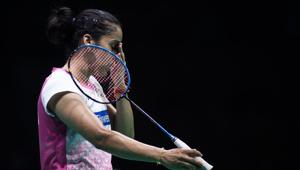 Saina Nehwal lost her match on Sunday as India went down 1-4 to Canada in the Uber Cup badminton event in Bangkok.(AFP) Saina Nehwal lost her match on Sunday as India went down 1-4 to Canada in the Uber Cup badminton event in Bangkok.(AFP)