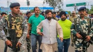 Former BJP minister Choudhary Lal Singh has been organising rallies demanding CBI probe into the rape and murder of an eight-year-old girl in Kathua in January.(PTI/File) Former BJP minister Choudhary Lal Singh has been organising rallies demanding CBI probe into the rape and murder of an eight-year-old girl in Kathua in January.(PTI/File)