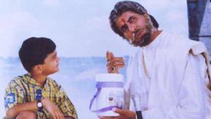 Amitabh Bachchan in a still from Sooryavansham. Amitabh Bachchan in a still from Sooryavansham.