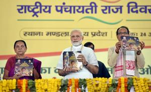 Prime Minister Narendra Modi during a book release at Mandla in Madhya Pradesh on April 24, 2018.(PTI File Photo) Prime Minister Narendra Modi during a book release at Mandla in Madhya Pradesh on April 24, 2018.(PTI File Photo)