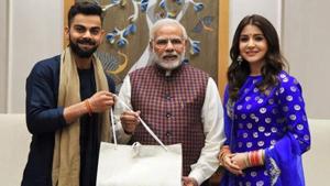 Virat Kohli nominated Prime Minister Narendra Modi, ex-Indian cricket team captain MS Dhoni and Anushka Sharma for a fitness challenge.(PTI) Virat Kohli nominated Prime Minister Narendra Modi, ex-Indian cricket team captain MS Dhoni and Anushka Sharma for a fitness challenge.(PTI)