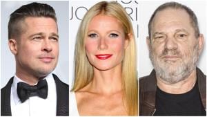 Brad Pitt confronted Harvey Weinstein at a Broadway show in 1995 for harassing his then-girlfriend Gwyneth Paltrow.(Shutterstock images) Brad Pitt confronted Harvey Weinstein at a Broadway show in 1995 for harassing his then-girlfriend Gwyneth Paltrow.(Shutterstock images)