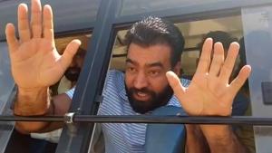 Lakha Sidhana and a group of around 35 of his supporters were arrested by Moga police on Thursday.(HT Photo) Lakha Sidhana and a group of around 35 of his supporters were arrested by Moga police on Thursday.(HT Photo)