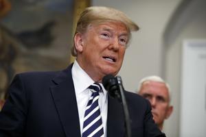 US President Donald Trump in the Roosevelt Room of the White House on May 24, 2018.(AP) US President Donald Trump in the Roosevelt Room of the White House on May 24, 2018.(AP)