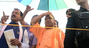 After the shock defeat in Gorakhpur and Phulpur Lok Sabha constituencies, earlier represented by CM Yogi Adityanath and his deputy Keshav Prasad Maurya, the BJP is taking no chances in Kairana.(AFP/File Photo) After the shock defeat in Gorakhpur and Phulpur Lok Sabha constituencies, earlier represented by CM Yogi Adityanath and his deputy Keshav Prasad Maurya, the BJP is taking no chances in Kairana.(AFP/File Photo)