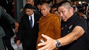Among those arrested was Phra Buddha Issara, 62, an activist monk who led street protests in 2014 and launched a campaign to clean up Buddhism, but gained enemies by publicly naming other religious leaders he accused of wrongdoing.(Reuters) Among those arrested was Phra Buddha Issara, 62, an activist monk who led street protests in 2014 and launched a campaign to clean up Buddhism, but gained enemies by publicly naming other religious leaders he accused of wrongdoing.(Reuters)