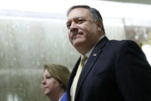 US secretary of state Mike Pompeo arrives to testify before the Senate foreign relations committee in Washington on May 24, 2018.(NYT) US secretary of state Mike Pompeo arrives to testify before the Senate foreign relations committee in Washington on May 24, 2018.(NYT)