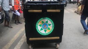 The 20 sqft plastic collection bins have a capacity of about 500 kg each.(HT File Photo) The 20 sqft plastic collection bins have a capacity of about 500 kg each.(HT File Photo)