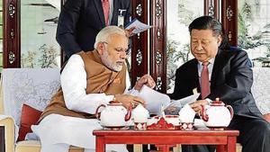 PM Narendra Modi and Chinese President Xi Jinping had committed to cooperating on counter terrorism in Wuhan.(PTI File Photo) PM Narendra Modi and Chinese President Xi Jinping had committed to cooperating on counter terrorism in Wuhan.(PTI File Photo)