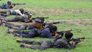 A file photo of a Maoist training camp in Bijapur district of Chhattisgarh.(AFP file photo)