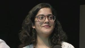 CBSE Class 12 topper Meghna Srivastava of humanities stream scored 499 marks out of 500.(ANI) CBSE Class 12 topper Meghna Srivastava of humanities stream scored 499 marks out of 500.(ANI)
