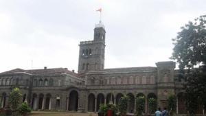 Despite the lack of development on the university’s front, the concerned college, Maharashtra Institute of Technology (MIT), Kothrud, has now lodged a police complaint.(Pratham Gokhale/HT Photo) Despite the lack of development on the university’s front, the concerned college, Maharashtra Institute of Technology (MIT), Kothrud, has now lodged a police complaint.(Pratham Gokhale/HT Photo)