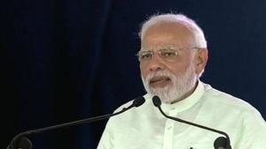 Prime Minister Narendra Modi holds a rally at Bhagpat in Uttar Pradesh.(ANI Photo) Prime Minister Narendra Modi holds a rally at Bhagpat in Uttar Pradesh.(ANI Photo)