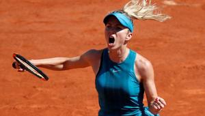 Ukrainian tennis player Elina Svitolina celebrates during her first round match against Australia's Ajla Tomljanovic at the French Open in Paris on Sunday.(Reuters) Ukrainian tennis player Elina Svitolina celebrates during her first round match against Australia's Ajla Tomljanovic at the French Open in Paris on Sunday.(Reuters)