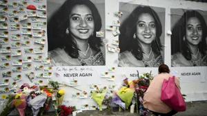 Messages are left at a memorial to Savita Halappanavar a day after an Abortion Referendum to liberalise abortion laws was passed by popular vote, in Dublin, Ireland May 27, 2018.(Reuters Photo) Messages are left at a memorial to Savita Halappanavar a day after an Abortion Referendum to liberalise abortion laws was passed by popular vote, in Dublin, Ireland May 27, 2018.(Reuters Photo)