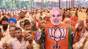 BJP supporters during Uttar Pradesh chief minister Yogi Adityanath's rally ahead of Kairana Assembly bypoll, in Shamli, on May 24.(PTI file photo) BJP supporters during Uttar Pradesh chief minister Yogi Adityanath's rally ahead of Kairana Assembly bypoll, in Shamli, on May 24.(PTI file photo)