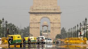 A view of the India Gate as seen from Rajpath on a hot summer day in New Delhi.(PTI) A view of the India Gate as seen from Rajpath on a hot summer day in New Delhi.(PTI)