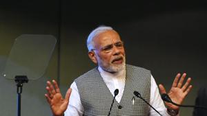 Prime Minister Narendra Modi was interacting with Ujjwala Yojna beneficiaries via video-conference.(AFP/File Photo) Prime Minister Narendra Modi was interacting with Ujjwala Yojna beneficiaries via video-conference.(AFP/File Photo)