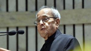 Former President Pranab Mukherjee.(Sonu Mehta/HT PHOTO) Former President Pranab Mukherjee.(Sonu Mehta/HT PHOTO)