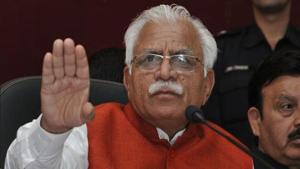 Haryana chief minister Manohar Lal Khattar(HT File) Haryana chief minister Manohar Lal Khattar(HT File)