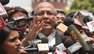Senior Congress leader and lawyer Abhishek Manu Singhvi speaks to media personnel after a court hearing on Karnataka issue, outside Supreme Court in New Delhi, May 18(HT Photo/HT PHOTO) Senior Congress leader and lawyer Abhishek Manu Singhvi speaks to media personnel after a court hearing on Karnataka issue, outside Supreme Court in New Delhi, May 18(HT Photo/HT PHOTO)