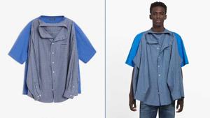 From the back it looks like any other tee, but from the front it looks like fashion gone bizarre.(Balenciaga official website) From the back it looks like any other tee, but from the front it looks like fashion gone bizarre.(Balenciaga official website)