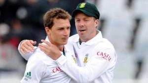 Dale Steyn and AB de Villiers played 221 international matches together.(Reuters) Dale Steyn and AB de Villiers played 221 international matches together.(Reuters)