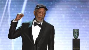 In this file photo taken on January 21, 2018 Morgan Freeman accepts the Life Achievement Award onstage during the 24th Annual Screen Actors Guild Awards show at The Shrine Auditorium in Los Angeles, California.(AFP) In this file photo taken on January 21, 2018 Morgan Freeman accepts the Life Achievement Award onstage during the 24th Annual Screen Actors Guild Awards show at The Shrine Auditorium in Los Angeles, California.(AFP)
