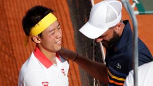 Japan's Kei Nishikori beat France's Benoit Paire 6-3, 2-6, 4-6, 6-2, 6-3.(REUTERS) Japan's Kei Nishikori beat France's Benoit Paire 6-3, 2-6, 4-6, 6-2, 6-3.(REUTERS)