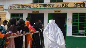 On Monday, 54% polling was recorded in Kairana seat, which fell vacant following the death of BJP MP Hukum Singh, whose daughter Mriganka Singh is the saffron party candidate in the bypoll.(HT File Photo) On Monday, 54% polling was recorded in Kairana seat, which fell vacant following the death of BJP MP Hukum Singh, whose daughter Mriganka Singh is the saffron party candidate in the bypoll.(HT File Photo)