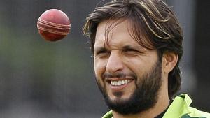 Shahid Afridi was named the captain of the World XI after Eoin Morgan pulled out with a finger injury.(AP) Shahid Afridi was named the captain of the World XI after Eoin Morgan pulled out with a finger injury.(AP)