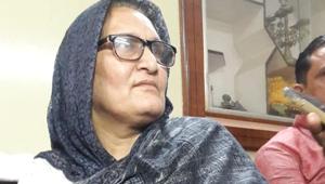 Hasan, 47, defeated BJP candidate Mriganka Singh, whose father Hukum Dev Singh held the seat before his death.(HT Photo) Hasan, 47, defeated BJP candidate Mriganka Singh, whose father Hukum Dev Singh held the seat before his death.(HT Photo)