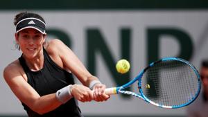 Spain's Garbine Muguruza in action during her second round match against France's Fiona Ferro at the French Open.(REUTERS) Spain's Garbine Muguruza in action during her second round match against France's Fiona Ferro at the French Open.(REUTERS)